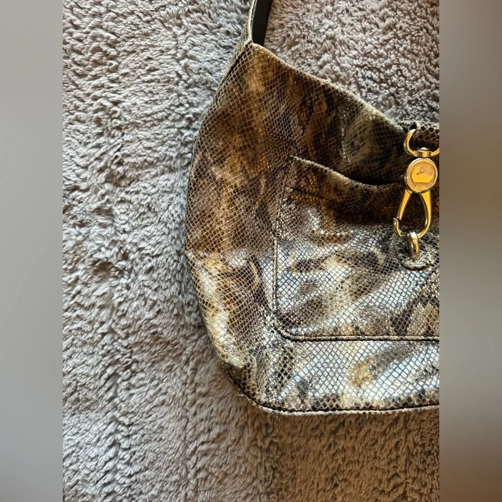 DOONEY AND BOURKE Vintage Y2K Snakeskin Hobo Bag